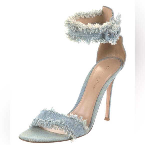 Gianvito Rossi denim heels - Picture 3 of 4